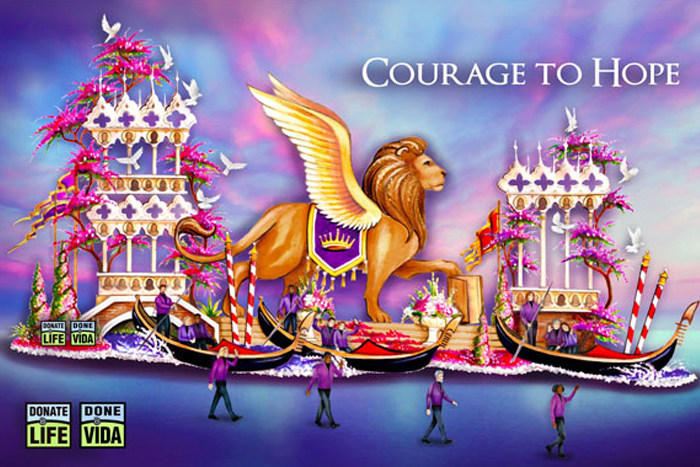 Courage to Hope float rendering